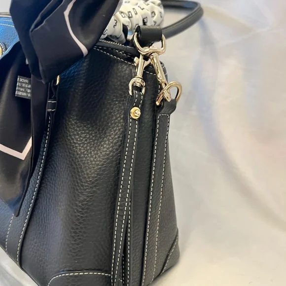 Dooney & Bourke Pebbled Leather Domed Satchel - Picture 4 of 14